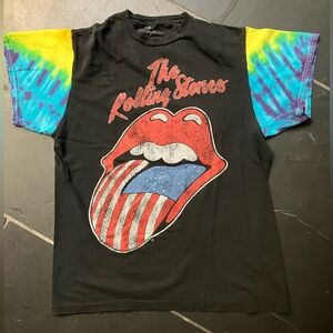 The Rolling Stones Men’s Approx Sze Med Tie Dyed T-Shirt